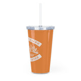 Plastic Tumbler with Straw