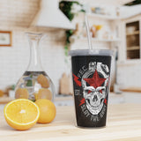 Plastic Tumbler with Straw