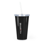 Plastic Tumbler with Straw