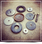 Plaster Pump - Piston Cup Assembly - Leather