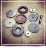 Plaster Pump - Piston Cup Assembly - Leather