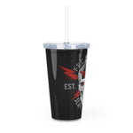 Plastic Tumbler with Straw